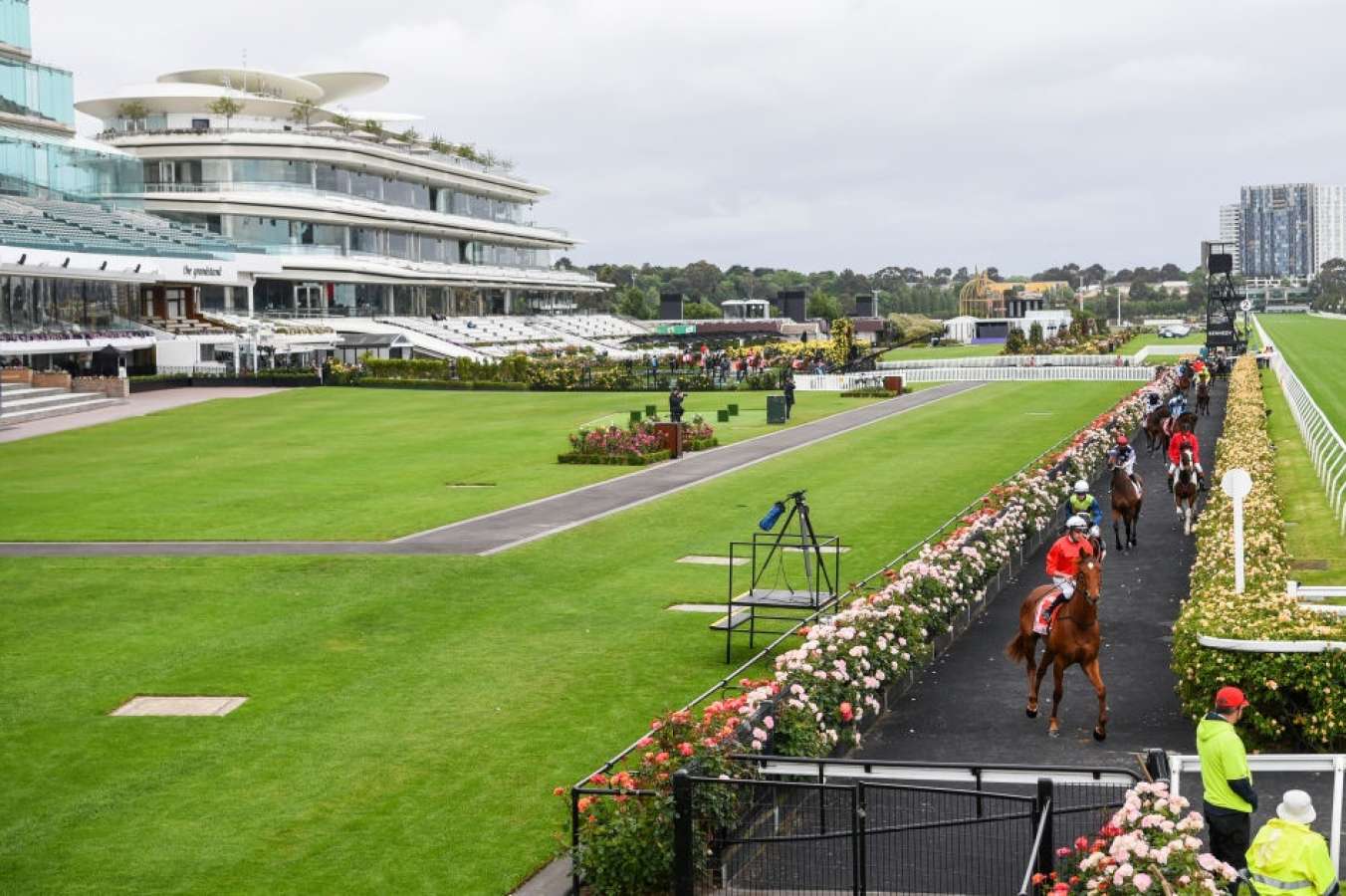 Flemington racecourse on Derby day