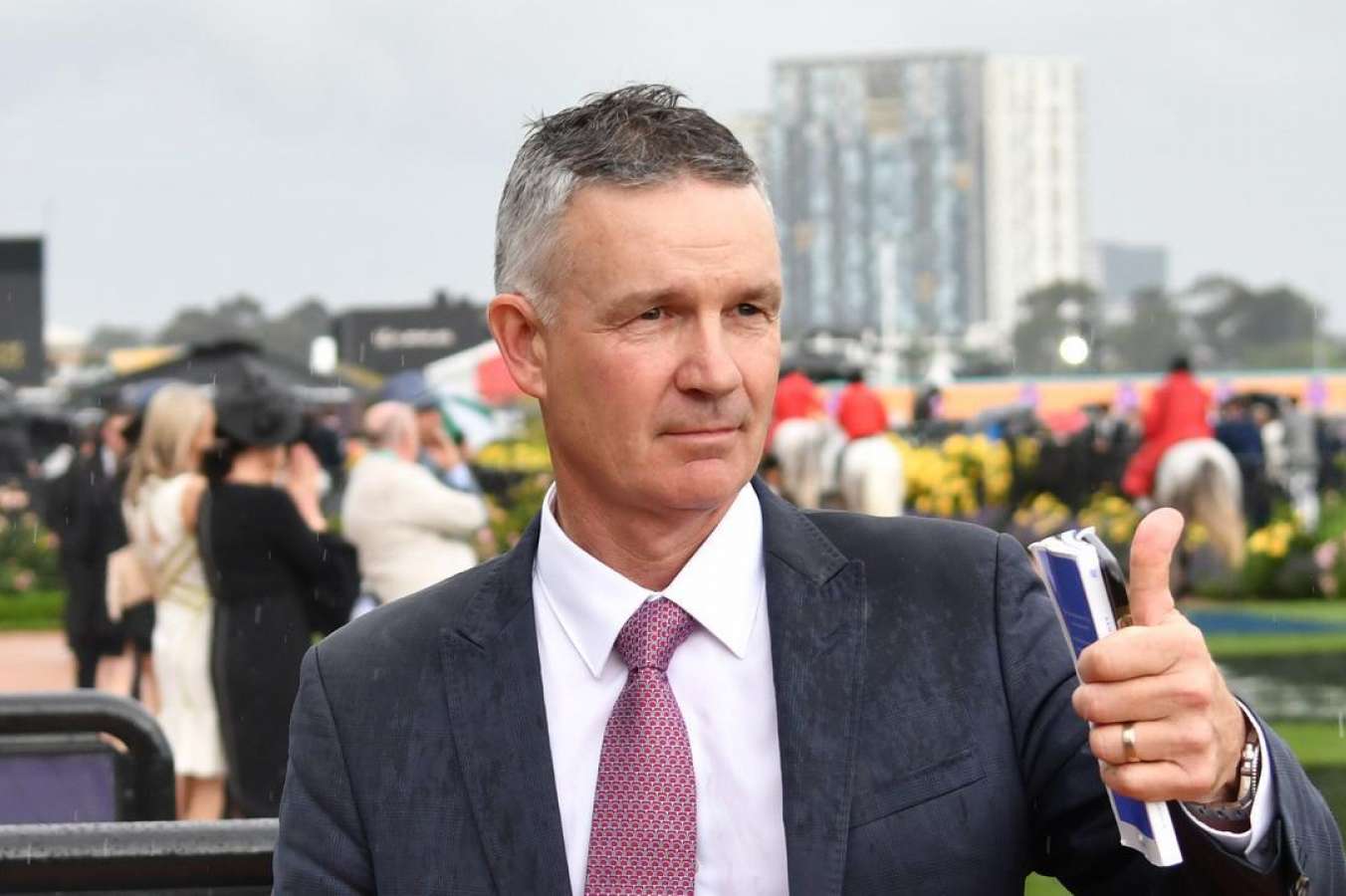 Trainer Matthew Smith. Photo: AAP Image/Vince Caligiuri