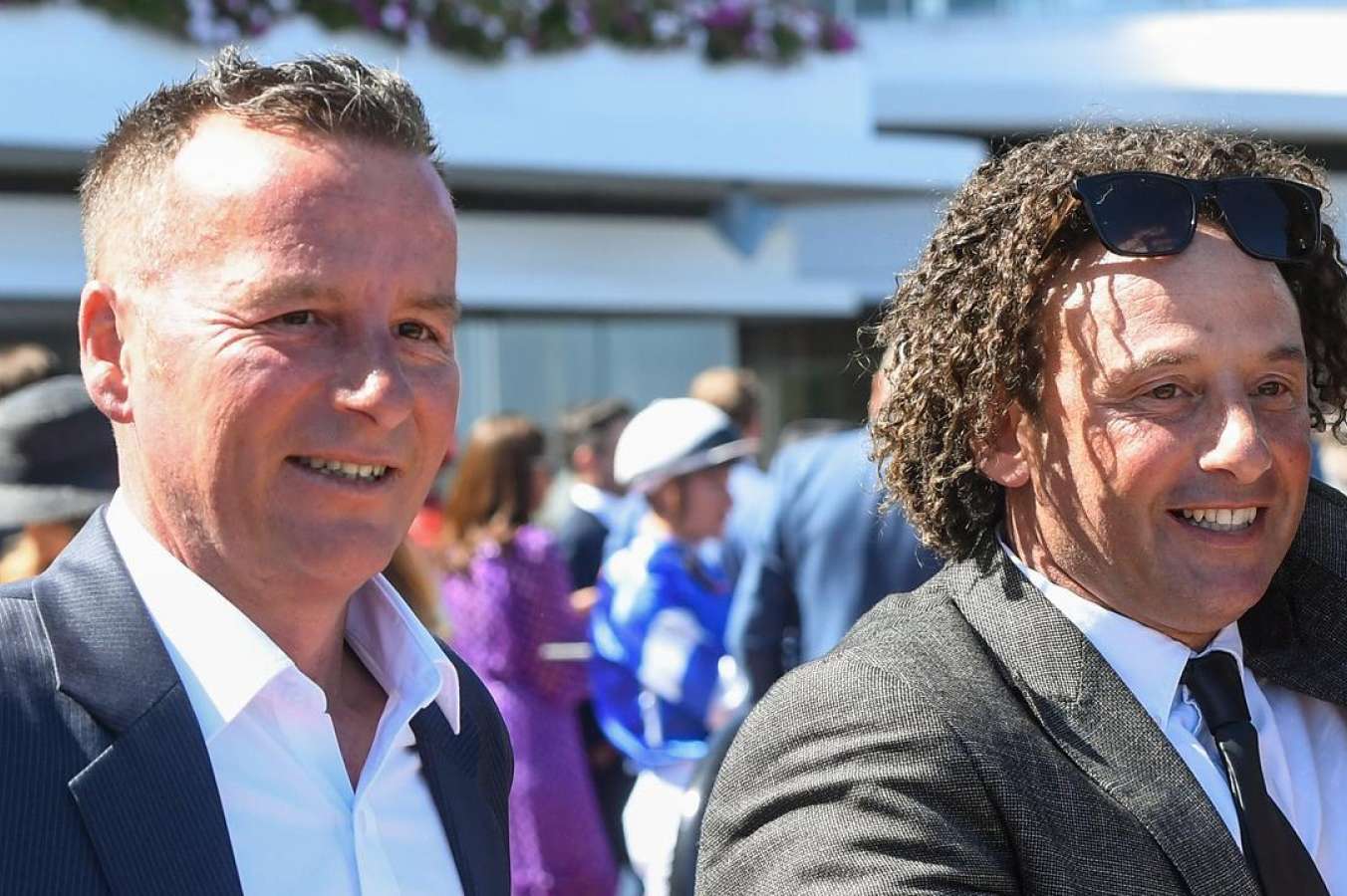 Co trainers Mathew Ellerton and Simon Zahra will have only their third career runner at Stawell when Sotirio races at the venue on Tuesday. Photo : Brett Holburt/Racing Photos via Getty Images.